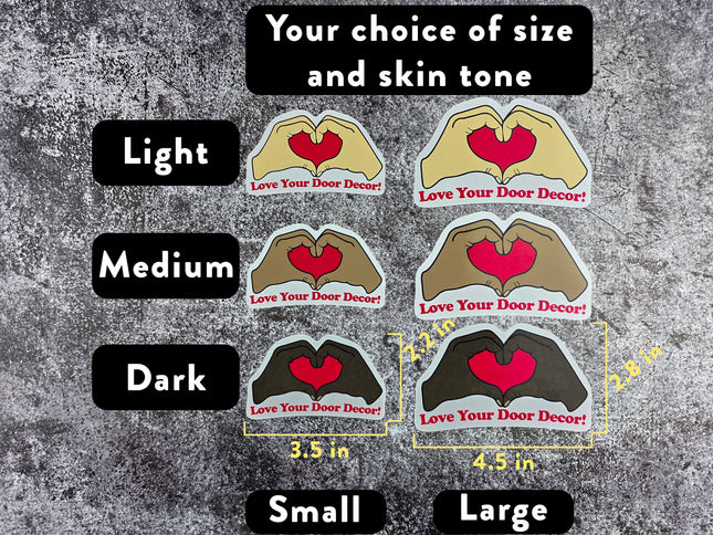 Door Award Magnet - Heart Hands Love Your Door