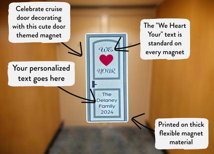 Door Award Magnet - Personalized Door Shaped