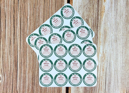 Duck Tag Stickers - Nautical Green and Pink