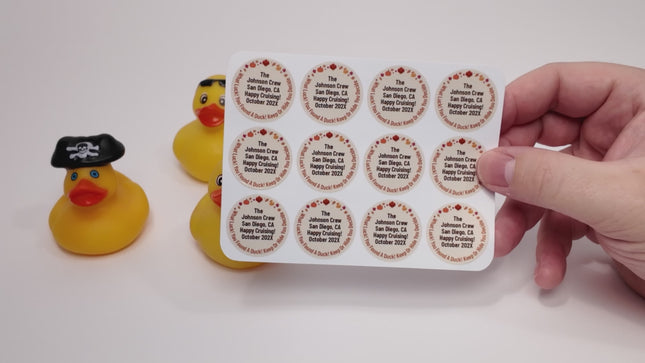Duck Tag Stickers - Autumn/Fall Theme